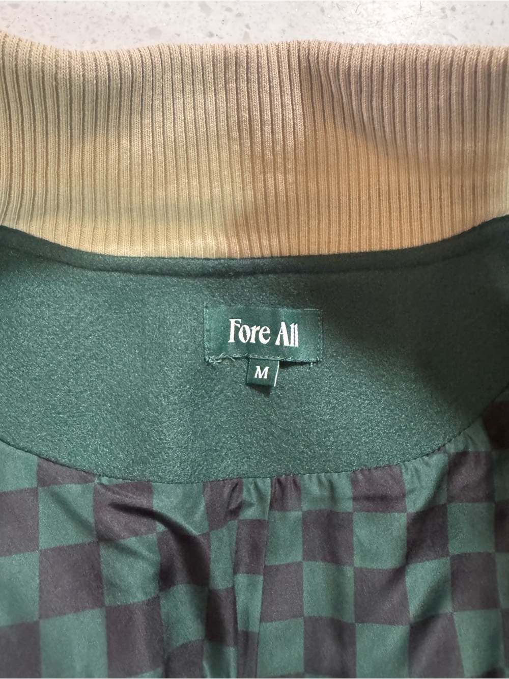 Fore All Women's Green & Black Varsity Jacket - Picture 8 of 10